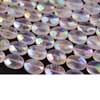 Natural Rose Quartz Mystic Puff Oval Micro Faceted Ball Beads Strand Length is 14 Inches and Sizes from 14mm to 10mm Approx 